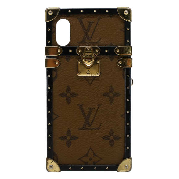 LOUIS VUITTON Monogram Reverse Eye Trunk iPhoneX Case M62619 LV Auth 50866 - Picture 13 of 13